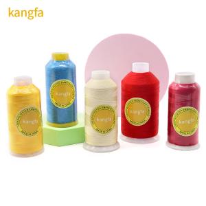 China 4000 Yard 120D/2 Filament Polyester Thread for Embroidery Machine 720 Dyed Colors factory