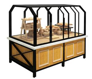 China 3 Years Warranty Food Store Shelving Bakery Display Shelves For Cake factory