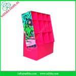 Customized printed Promotion Rack advertising shelf Cardboard clothing display