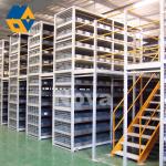 Warehouse Steel Galvanized Beams Mezzanine Rack Height Adjustable Yellow 1292 Ft