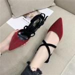ZM038 A857-5 Summer 2020 New Cross Strap Ladies High Heel Sandals Cat Heel Women