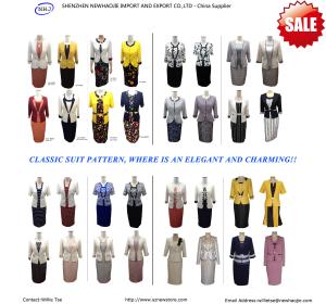 China Wholesale Women's skirt suits and dress suits from shenzhen China factory