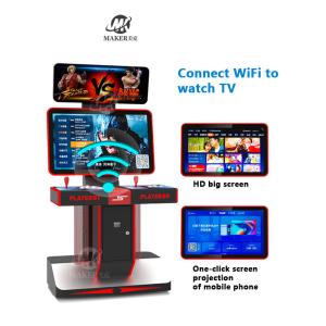 1080p Screen Cabinet Arcade Fighting Game Machine With Sanwa Controls Multi