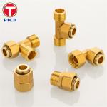 Brass Metal Thickened Joint Pipes And Fittings CNC Brass Water Purifier Pipe