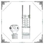 Triple Honeycomb Percolator Hookah Bongs 12 Inch Clear Straight Tube Glass