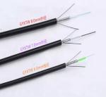 Outdoor GYXTW 12 Core Fiber Optic Cable with Light Armored Design and PE Jacket