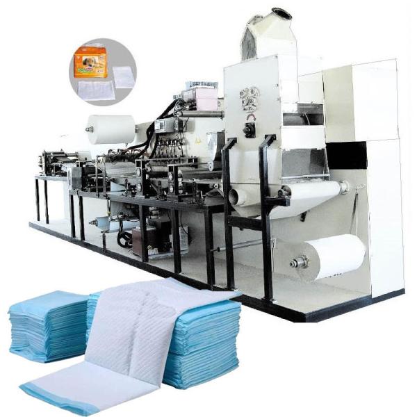 45KW 300meters/Min Underpad Making Machine , 22m Length Nursing Pad Making