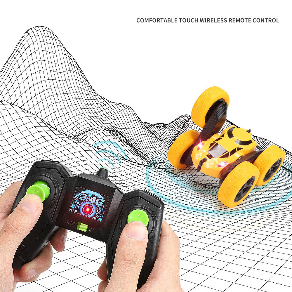 Direct Charge 4WD RC Stunt Car 2 Sided 360 Rotation Gifts for Boys Girls Kids Age 6