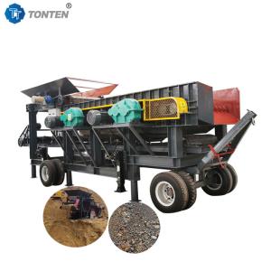 Soil Stone Separator Mud Sand Sludge Separator Machine With Conveyor