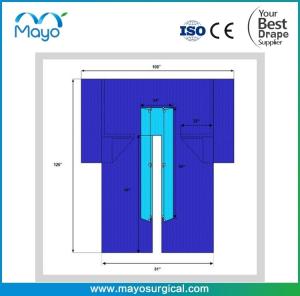 China Cardiovascular Split Drape Tri Lam Heavy Duty With Flaps Sterile factory