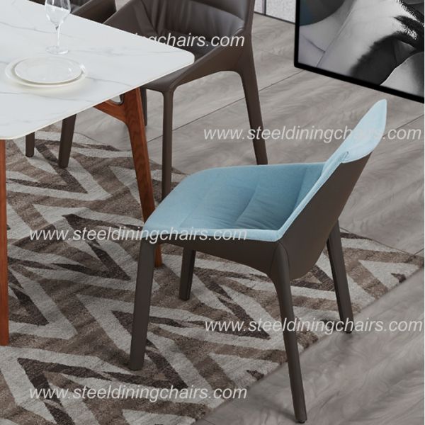 Removable Cover Injected Sponge 82CM 60CM Stainless Steel Dining Chairs