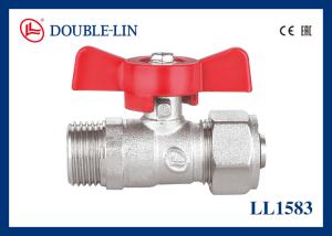 China T Handle PN25 dzr ball valve Male With Pipe Connection factory