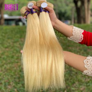 China 613 Straigth Blonde Raw Colored Hair Extension Human Hair Blond Hair Bundles factory