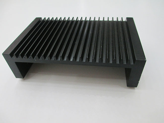 Black Anodized Aluminum Heatsink Extrusion Profiles Good Heat Treatment Capability