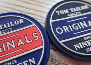 China Garment Labels Custom Clothing Patches 3D PVC Rubber Silicon Bag Washable factory