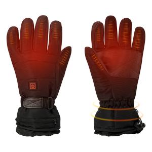 China Windproof Rechargeable Heated Gloves Polyester 2200mAh factory