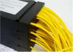 SCAPC Connectors 1x2,1x8,1xN Fiber Optical PLC Splitter Steel Tube Type High