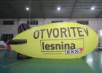 Advertising Inflatable Lighting Blimps Airship , Inflatable LED Flying Zeppelin