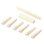 Long Lasting Six String Bass Bridge Bovine Bone Bridge Pins Endpins Piezo Pickup