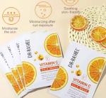 Vitamin C Brightening and Whitening Silk Sheet Facial Mask.anti-wrinkle Firming