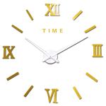 Roman Digital Big Mirror Modern Wall Clok Large Vintage Style Wall Clocks