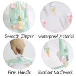 Zipper Ice Cream Print PVC Cosmetic Toiletry Bag