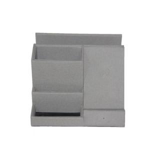 China Wireless Rechargeable 10w Leather Pen Holder Multifunctional 3Layer Box factory