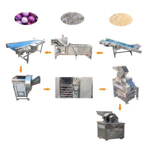 Low cost garlic ginger processing line powder production line onion drying