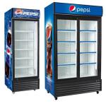 Family Supermarket Commercial Two Glass Door Freezer Fridge Affordable