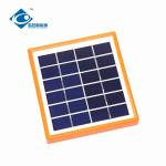 2W 6V high efficiency Glass Laminated solar panel ZW-2W-6V transparent glass