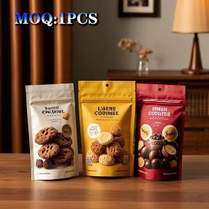 Custom Plastic Aluminumfoil Chocolate Food Packaging Bags With Zipper Custom