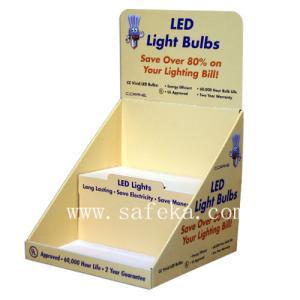 China Simple Cardboard Cardboard Display Box with Two Tiers for LED Light Bulbs factory