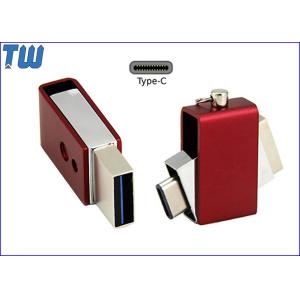China Tiny Swivel 128GB USB Memory Drive USB3.1 USB-C and USB3.0 Dual Interface factory