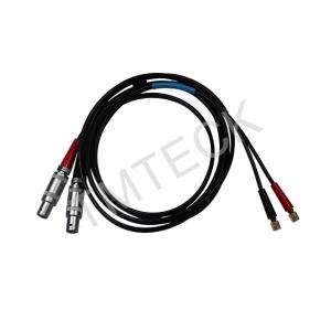 China SEKM2 Ultrasonic Lemo To Microdot Cable Krautkramer SEKM2 Dual RG-174 Cable factory