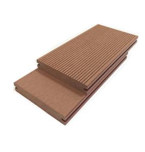 China Embossed Wood Plastic Composite Deck WPC Exterior Boards 20 Ft factory
