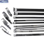 Single Barb Lock Black Stainless Steel Zip Ties For Oil And Gas Industry