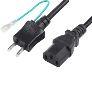 China Japan 7A 12A 15A125V JET 3 Pin Plug C13 C5 Japan Pse Jet Power Cords AC PSE Power Cables factory