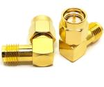 Elbow RF SMA Type Male To Female Connector For Network Booster