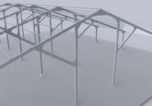China Galvanized Industrial Steel Buildings Prefabricated With Various Building System factory