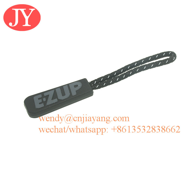 Jiayang high quality zipper pulls string zipper pull custom cord zipper pull