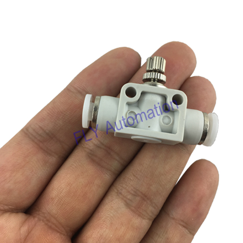Festo Speed Control Fittings Inline Flow Control Valve With QS Push - In Connector