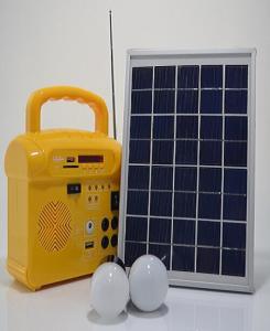 China 10W portable solar power system for home , with Radio ,USB and MP3 factory