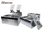 Fried Chicken Fast Food Restaurant Electric Fryer Double Tank