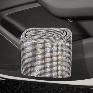 Shiny New Car Hanging Garbage Collection Dual Purpose Portable Diamond-encrusted