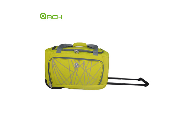 Rolling Luggage Bag 600d Printing Wheeled Duffle with One Front Big Pocket