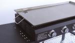 Steel Commercial Flat Top Grill Plancha Gas Grill with 2 Sides Piezoelectric