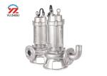 Stainless Steel Submersible Sewage Pump , Submersible Transfer Pump 1hp 5hp