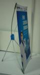 Mini Table X Style Banner Stand Digital Printing Desktop Advertising Display