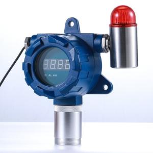 Hydrogen Sulfide Fixed H2S Gas Detector For Wastewater Emission Detection Blue