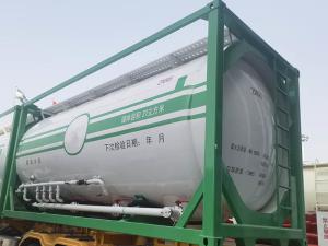 China ISO Bulk Cement Tank Container LSXC 27m3 BV Certified 20ft factory